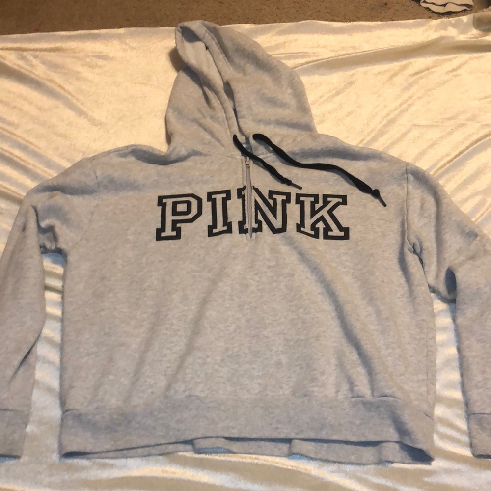 Gray PINK hoodie